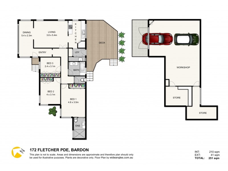 172 Fletcher Parade, Bardon QLD 4065 Floorplan