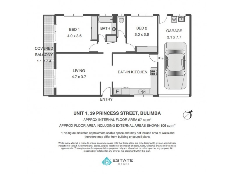1/39 Princess Street, Bulimba QLD 4171 Floorplan