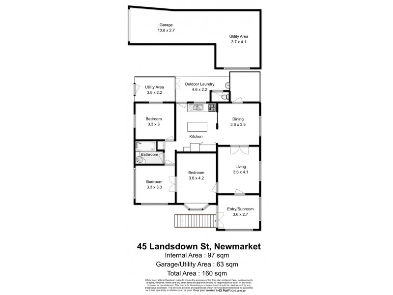 45 Lansdowne Street, Newmarket QLD 4051 Floorplan