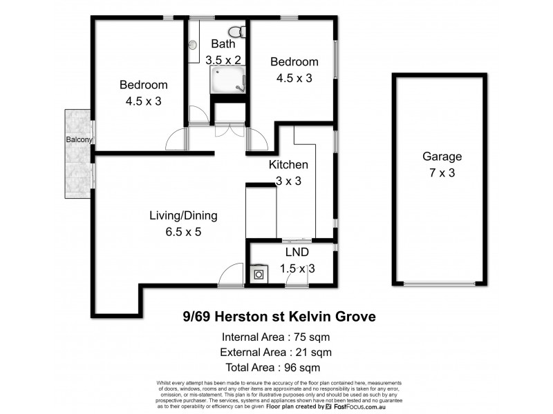 9/69 Herston Road, Kelvin Grove QLD 4059 Floorplan
