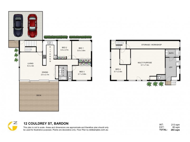 12 Couldrey Street, Bardon QLD 4065 Floorplan