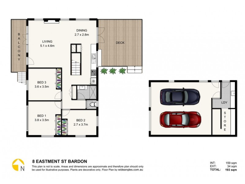 8 Eastment Street, Bardon QLD 4065 Floorplan
