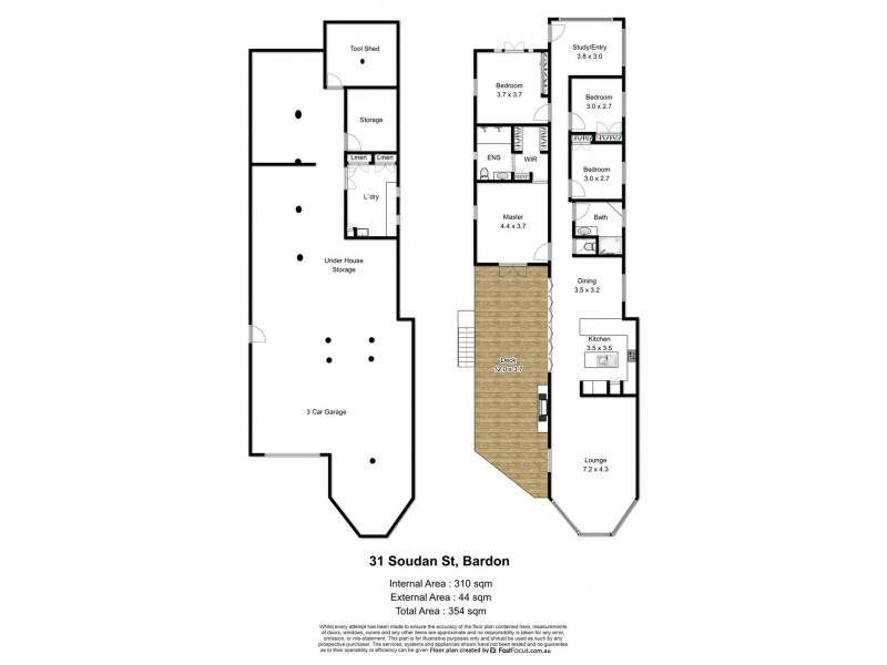 31 Soudan Street, Bardon QLD 4065 Floorplan