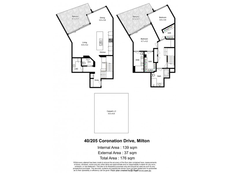 40/205 Coronation Drive, Milton QLD 4064 Floorplan