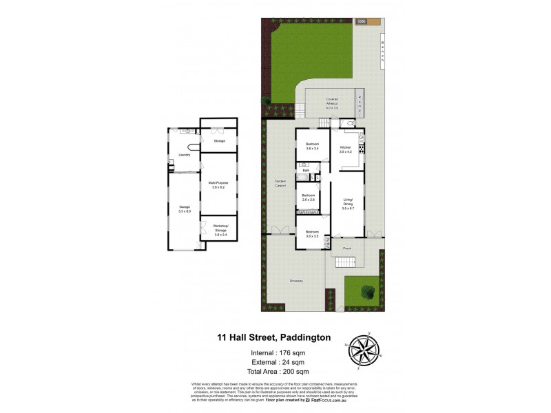 11 Hall Street, Paddington QLD 4064 Floorplan
