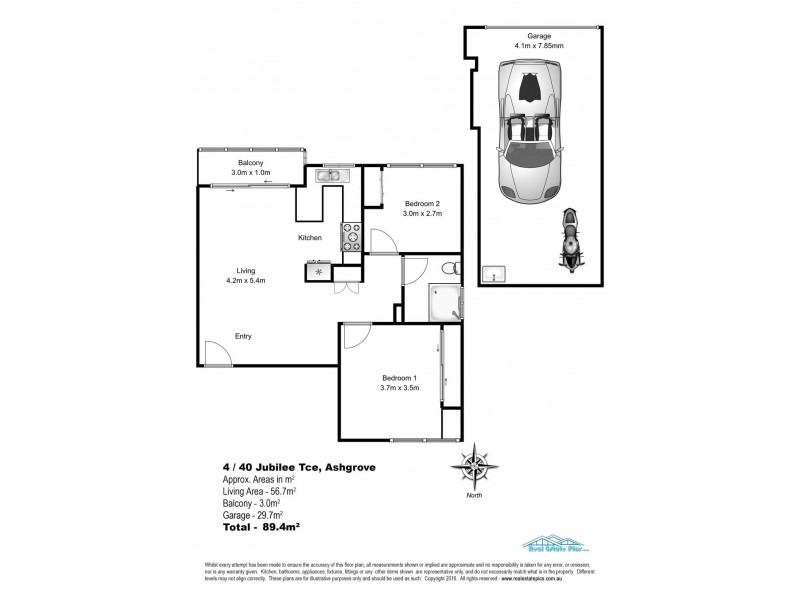 4/40 Jubilee Terrace, Ashgrove QLD 4060 Floorplan