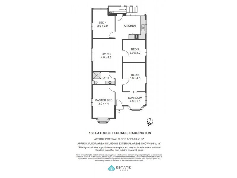 188 Latrobe Terrace, Paddington QLD 4064 Floorplan