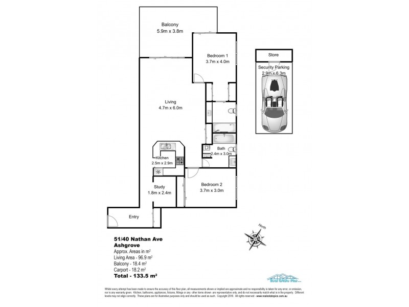 51/40 Nathan Avenue, Ashgrove QLD 4060 Floorplan