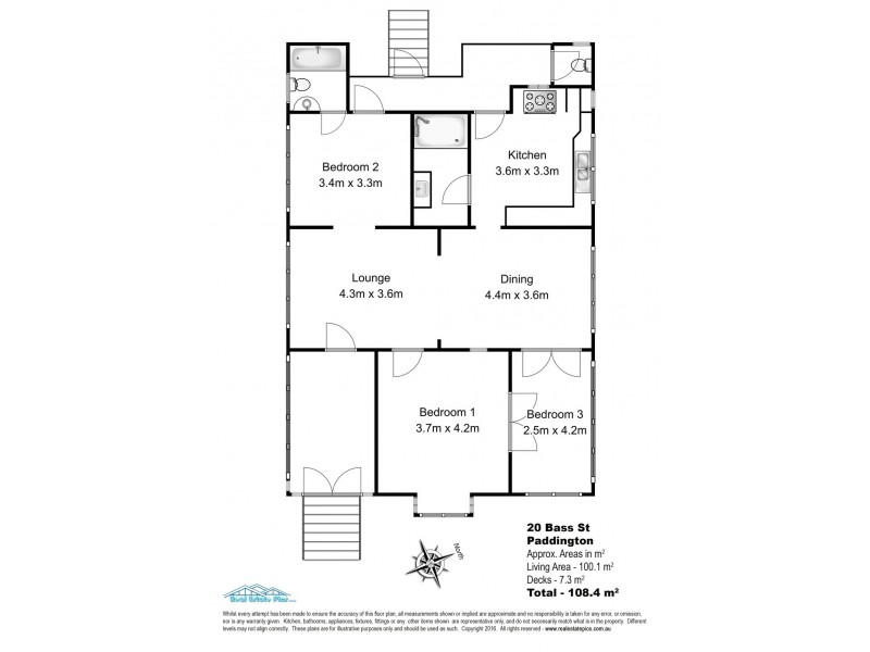 20 Bass Street, Paddington QLD 4064 Floorplan