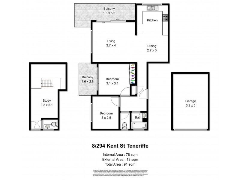 8/294 Kent Street, Teneriffe QLD 4005