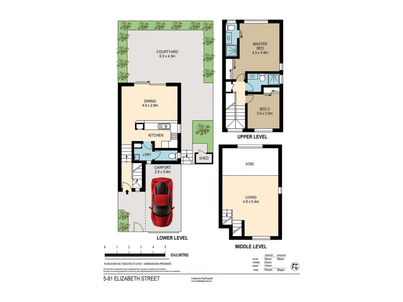 5/81 Elizabeth Street, Paddington QLD 4064 Floorplan