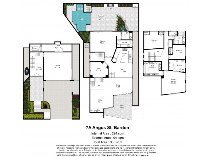 7A Angus Street, Bardon QLD 4065 Floorplan