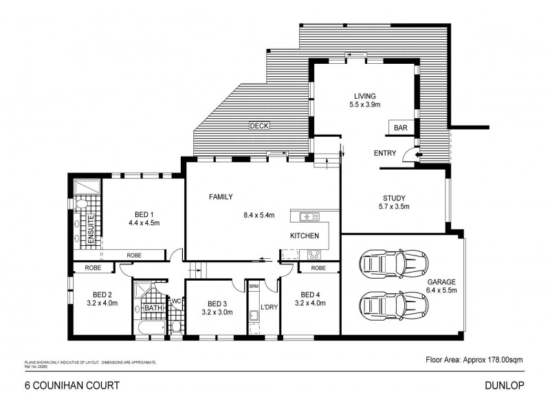 6 Counihan Court, Dunlop ACT 2615 Floorplan