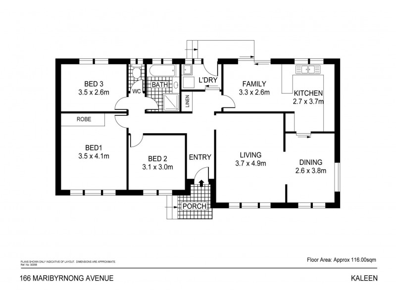 166 Maribyrnong Avenue, Kaleen ACT 2617 Floorplan