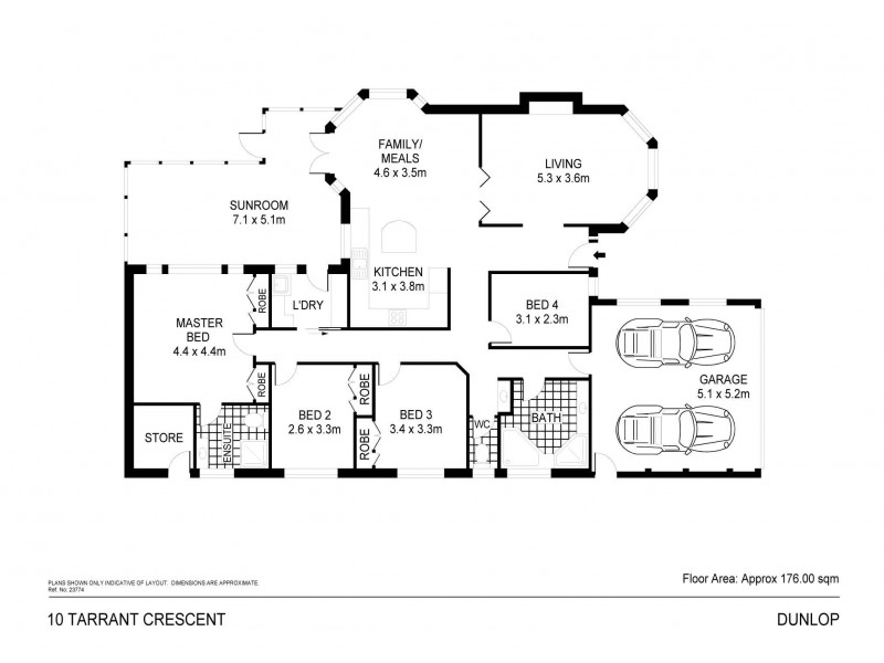 10 Tarrant Crescent, Dunlop ACT 2615 Floorplan