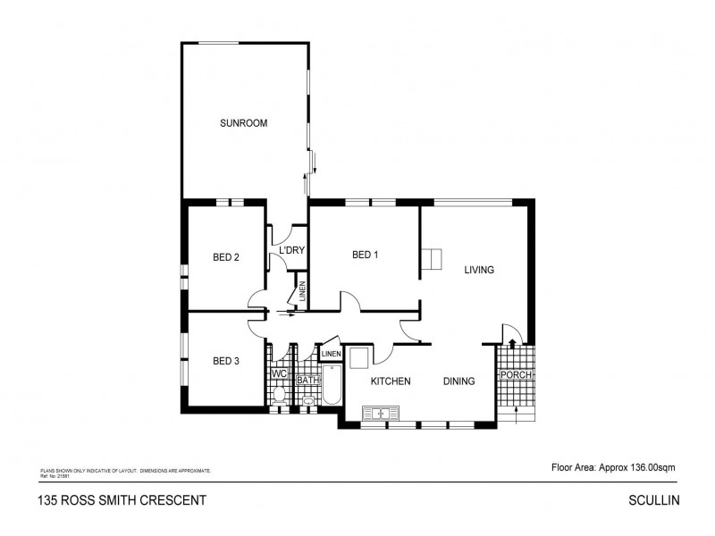 135 Ross Smith Crescent, Scullin ACT 2614 Floorplan