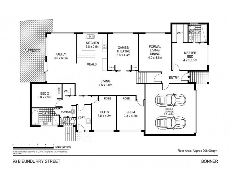 96 Bieundurry Street, Bonner ACT 2914 Floorplan