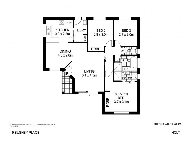19 Bushby Place, Holt ACT 2615 Floorplan