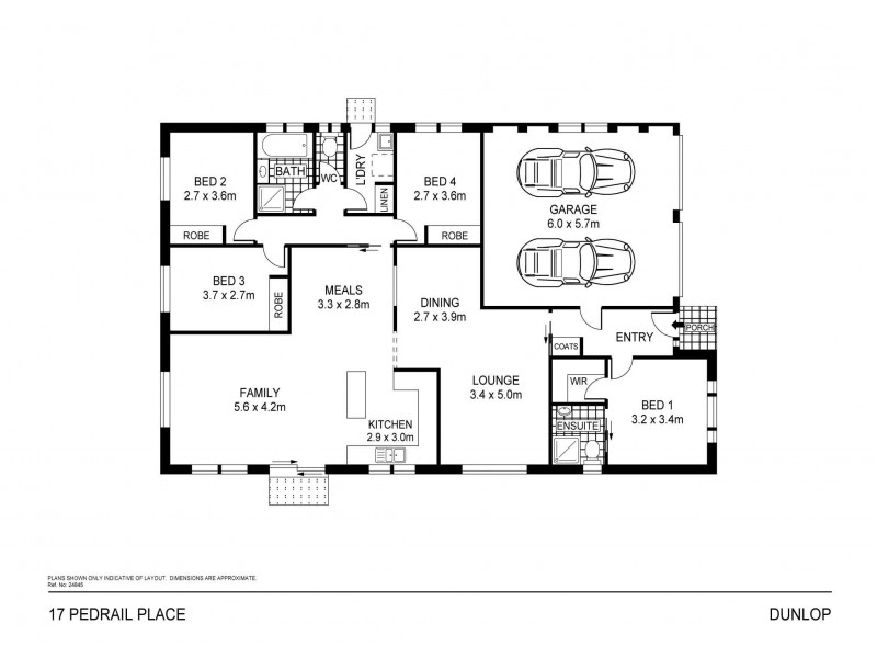 17 Pedrail Place, Dunlop ACT 2615 Floorplan