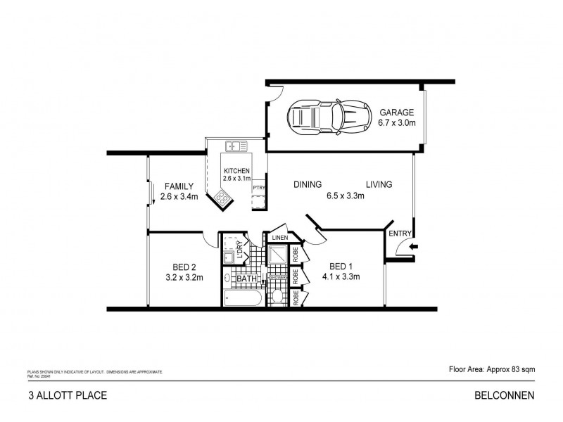 3 Allott Place, Belconnen ACT 2617 Floorplan