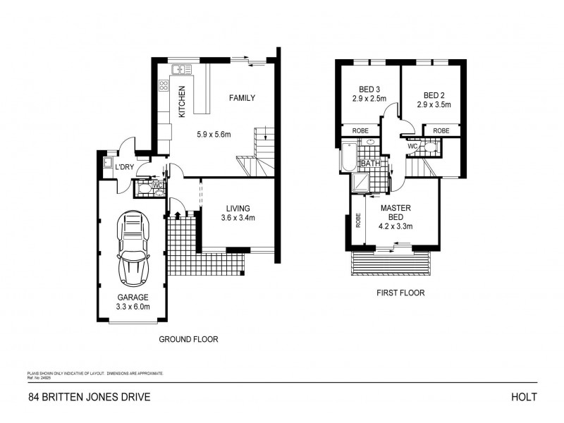 84 Britten Jones Drive, Holt ACT 2615 Floorplan