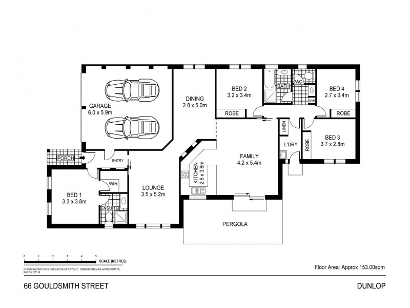 66 Gouldsmith Street, Dunlop ACT 2615 Floorplan