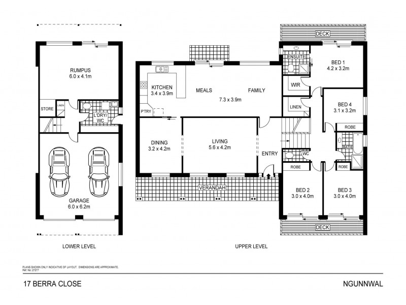 17 Berra Close, Ngunnawal ACT 2913 Floorplan