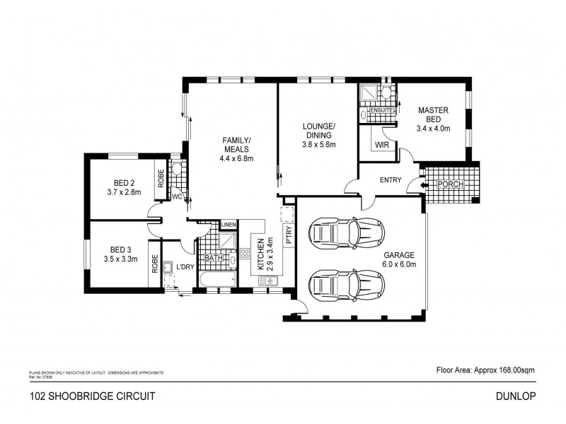 102 Shoobridge Circuit, Dunlop ACT 2615 Floorplan
