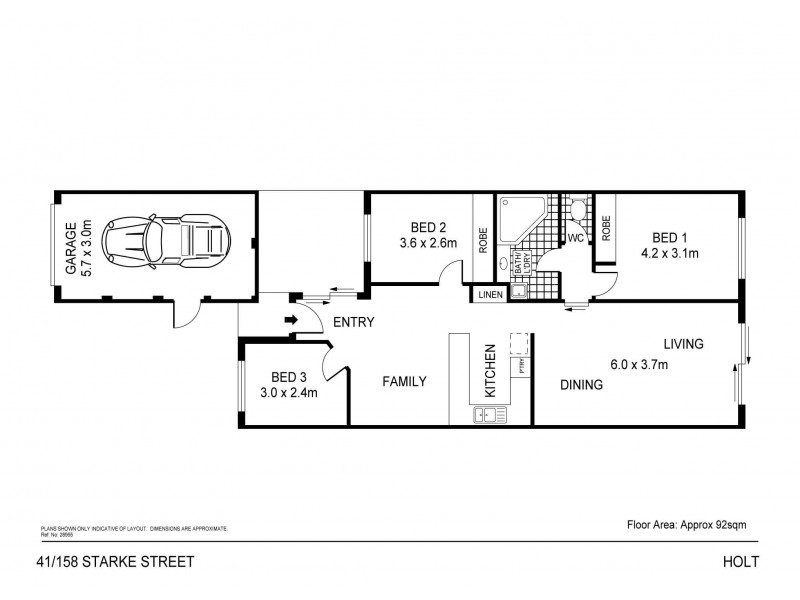 41/158 Starke Street, Holt ACT 2615 Floorplan