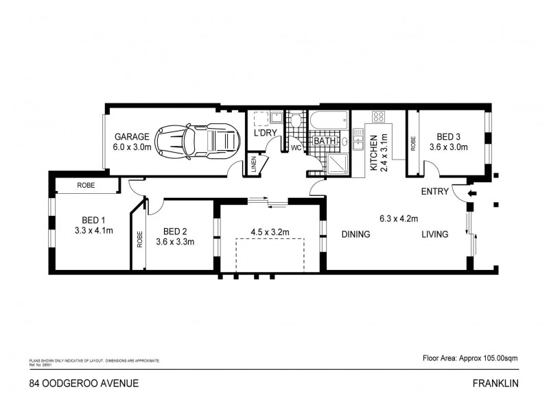 84 Oodgeroo Avenue, Franklin ACT 2913 Floorplan