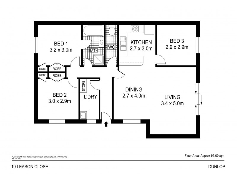 10 Leason Close, Dunlop ACT 2615 Floorplan