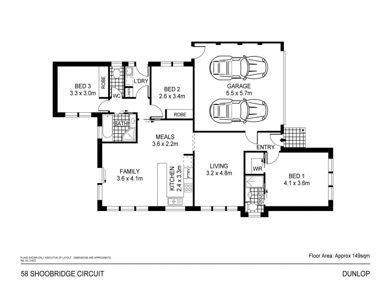 58 Shoobridge Circuit, Dunlop ACT 2615 Floorplan