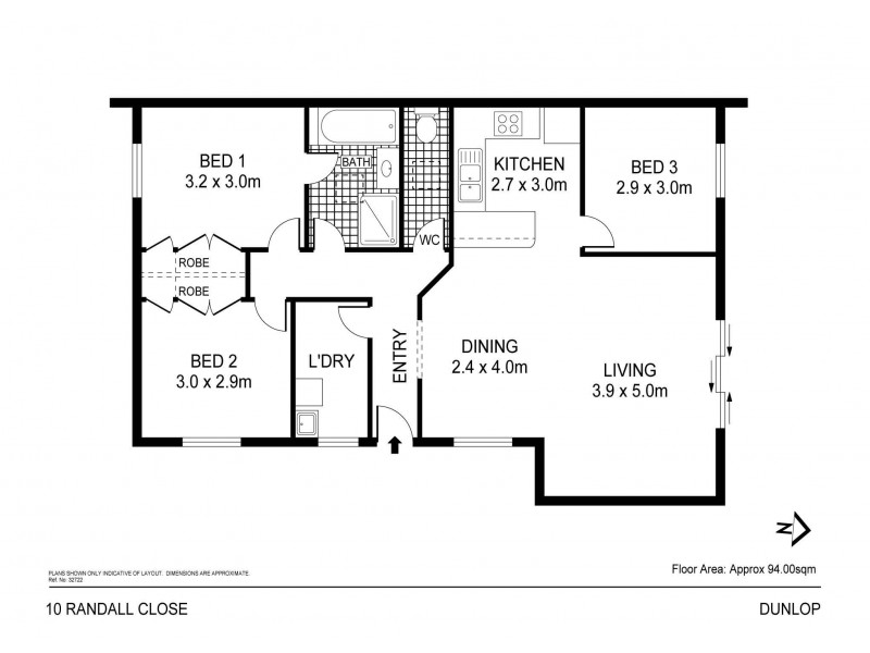 Dunlop ACT 2615 Floorplan