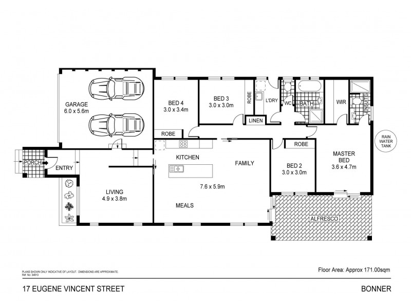 17 Eugene Vincent Street, Bonner ACT 2914 Floorplan