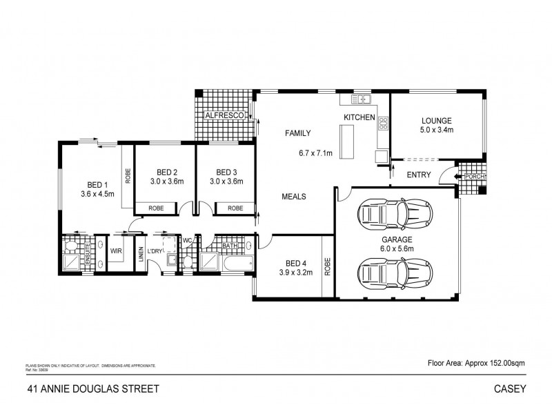 41 Annie Douglas Street, Casey ACT 2913 Floorplan