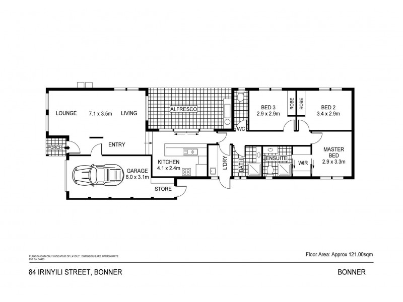 84 Irinyili Street, Bonner ACT 2914 Floorplan
