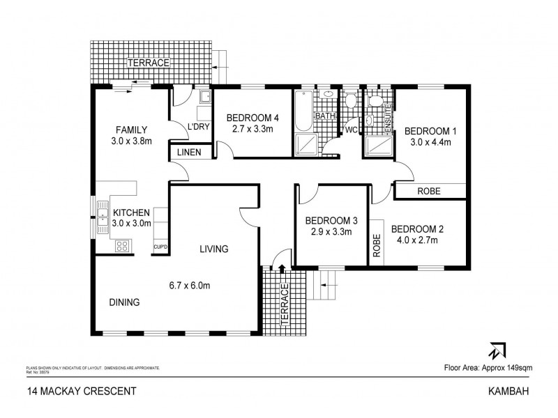 14 Mackay Crescent, Kambah ACT 2902 Floorplan