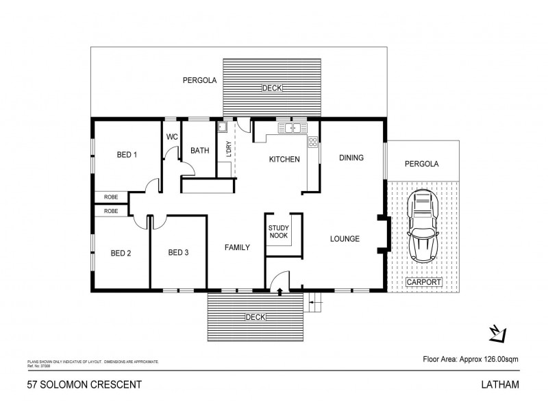 57 Solomon Crescent, Latham ACT 2615 Floorplan