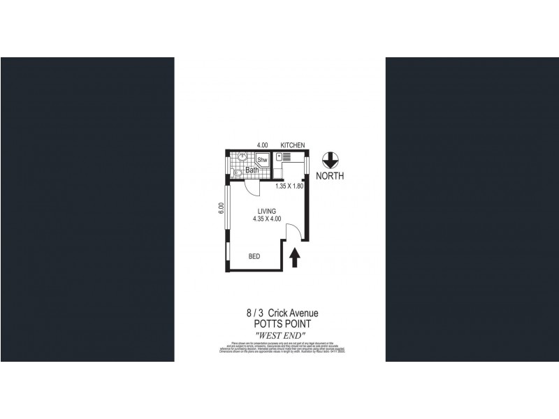 8/3 Crick Avenue, Elizabeth Bay NSW 2011 Floorplan