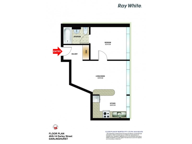 40/6-14 Darley Street, Darlinghurst NSW 2010 Floorplan