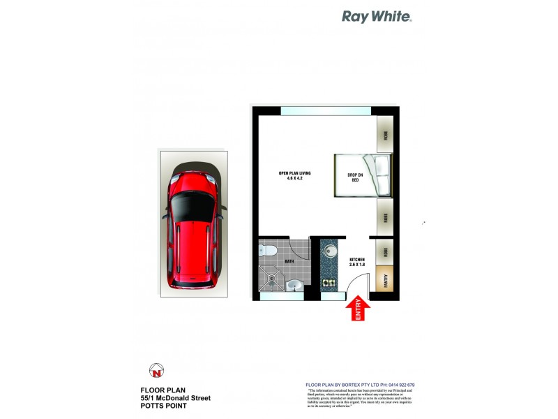 55/1 McDonald Street, Potts Point NSW 2011 Floorplan