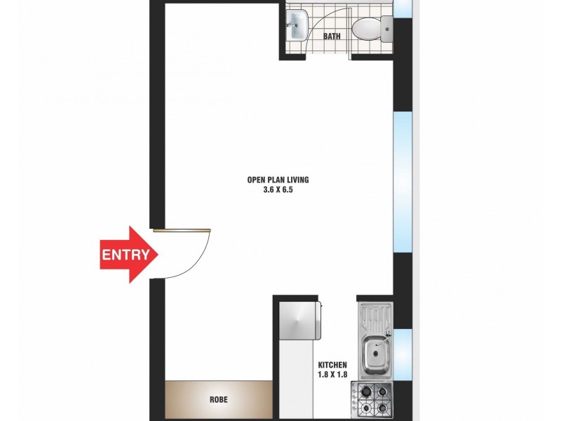 207/117D Macleay Street, Potts Point NSW 2011 Floorplan
