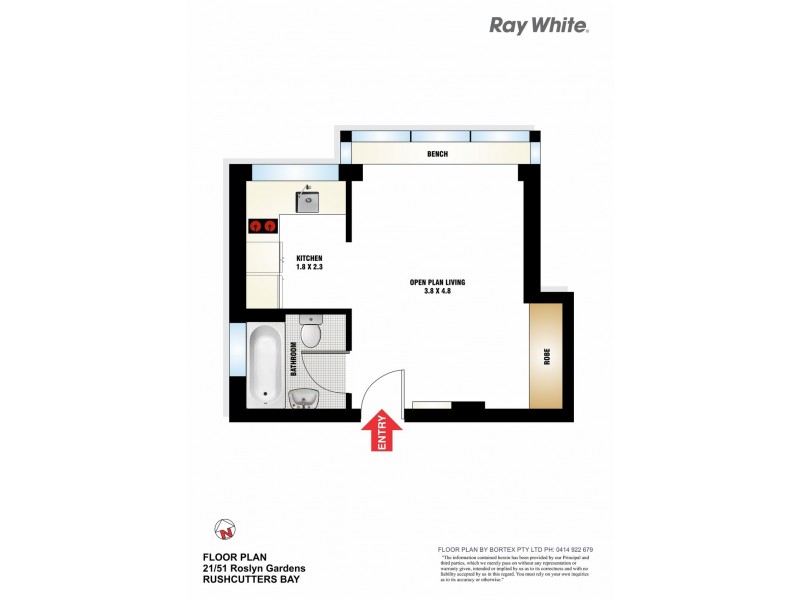 21/51 Roslyn Gardens, Elizabeth Bay NSW 2011 Floorplan
