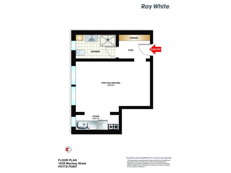 14/20 Macleay Street, Potts Point NSW 2011 Floorplan