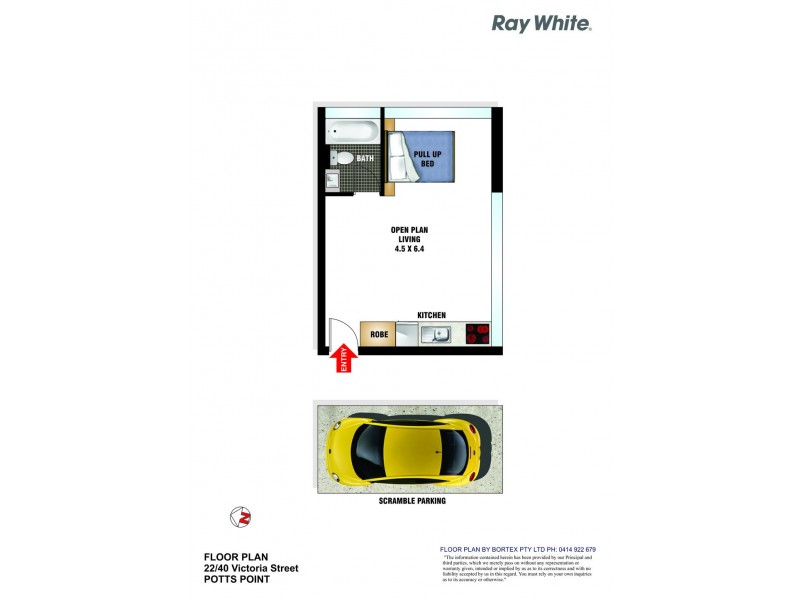 22/40 Victoria Street, Potts Point NSW 2011 Floorplan