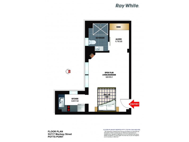 53/117 Macleay Street, Potts Point NSW 2011 Floorplan