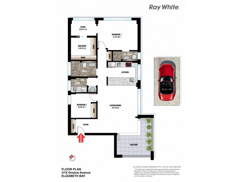 3/10 Onslow Avenue, Elizabeth Bay NSW 2011 Floorplan