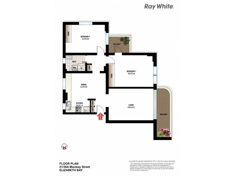 21/36A Macleay Street, Potts Point NSW 2011 Floorplan