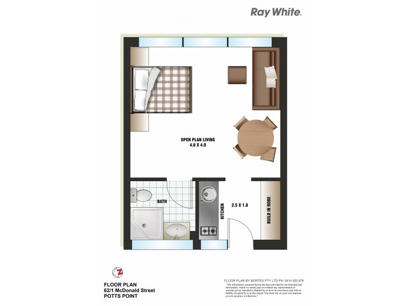 62/1 McDonald Street, Potts Point NSW 2011 Floorplan