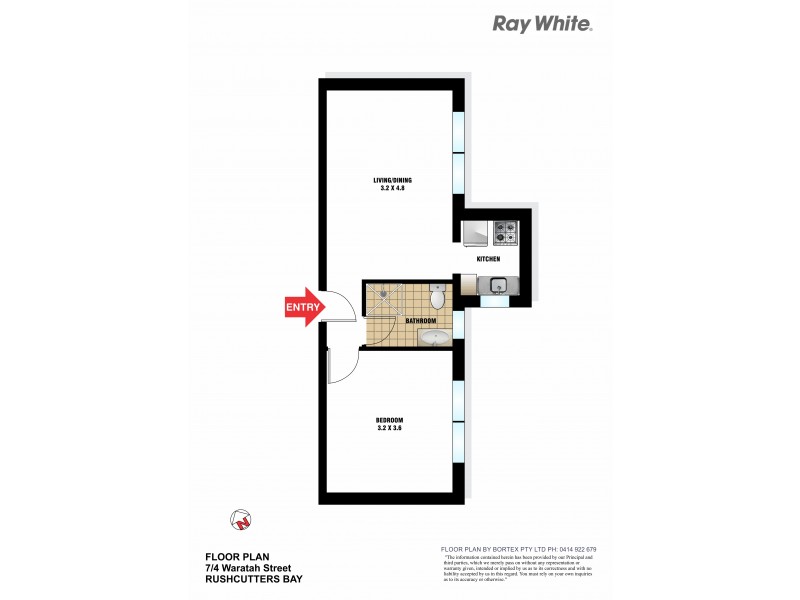 7/4 Waratah Street, Rushcutters Bay NSW 2011 Floorplan